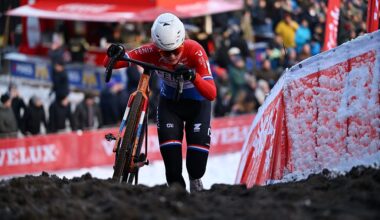 ZONHOVEN, BELGIUM - JANUARY 04: Puck Pieterse of the Netherlands and Team Fenix-Deceuninck competes during the 29th Zonhoven UCI Cyclo-Cross Worldcup 2026, Women's Elite on January 04, 2026 in Zonhoven, Belgium. (Photo by Luc Claessen/Getty Images)