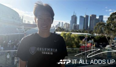 Michael Zheng is competing in his first major main draw at the Australian Open.