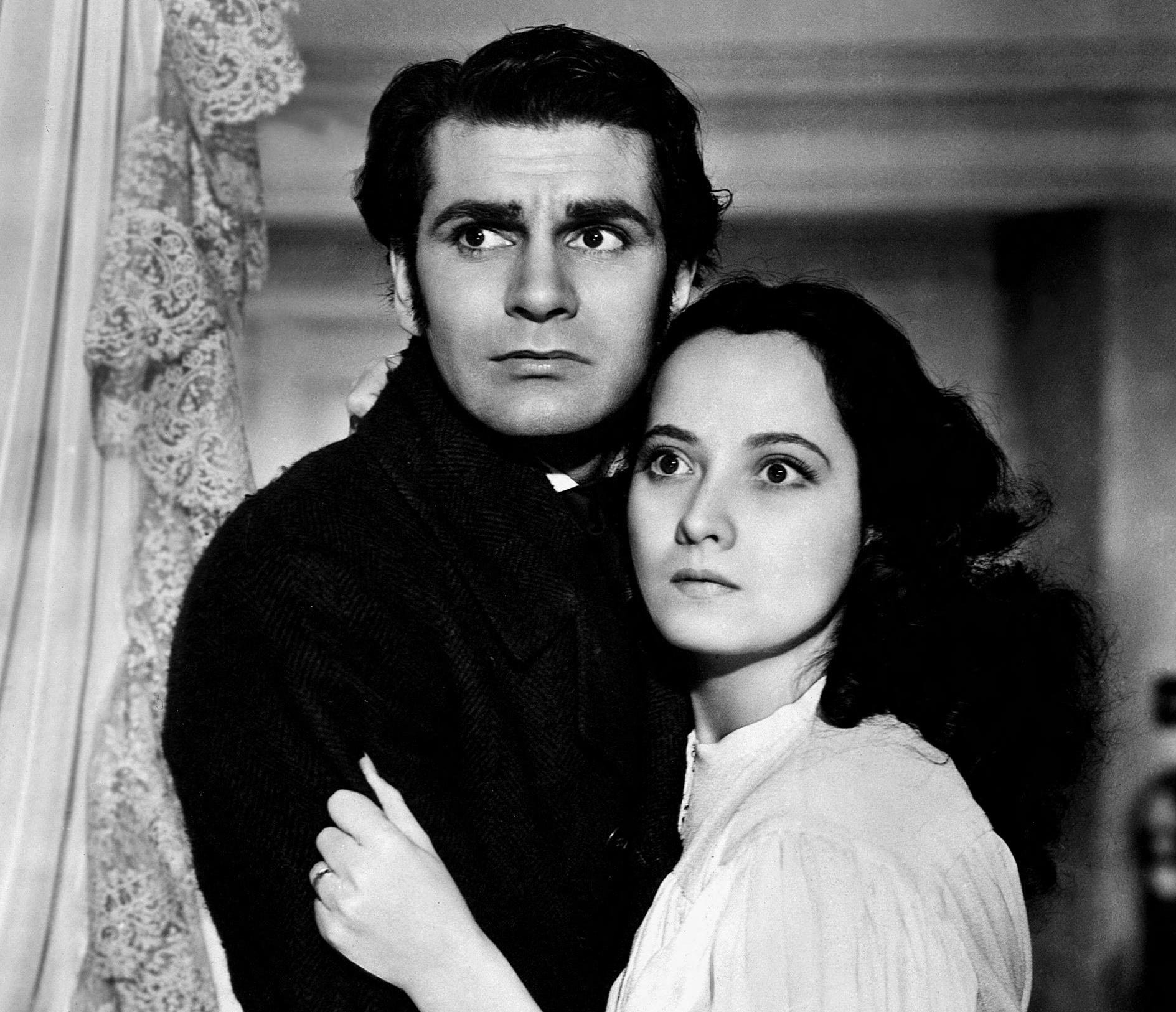 Laurence Olivier and Merle Oberon in Wuthering Heights.