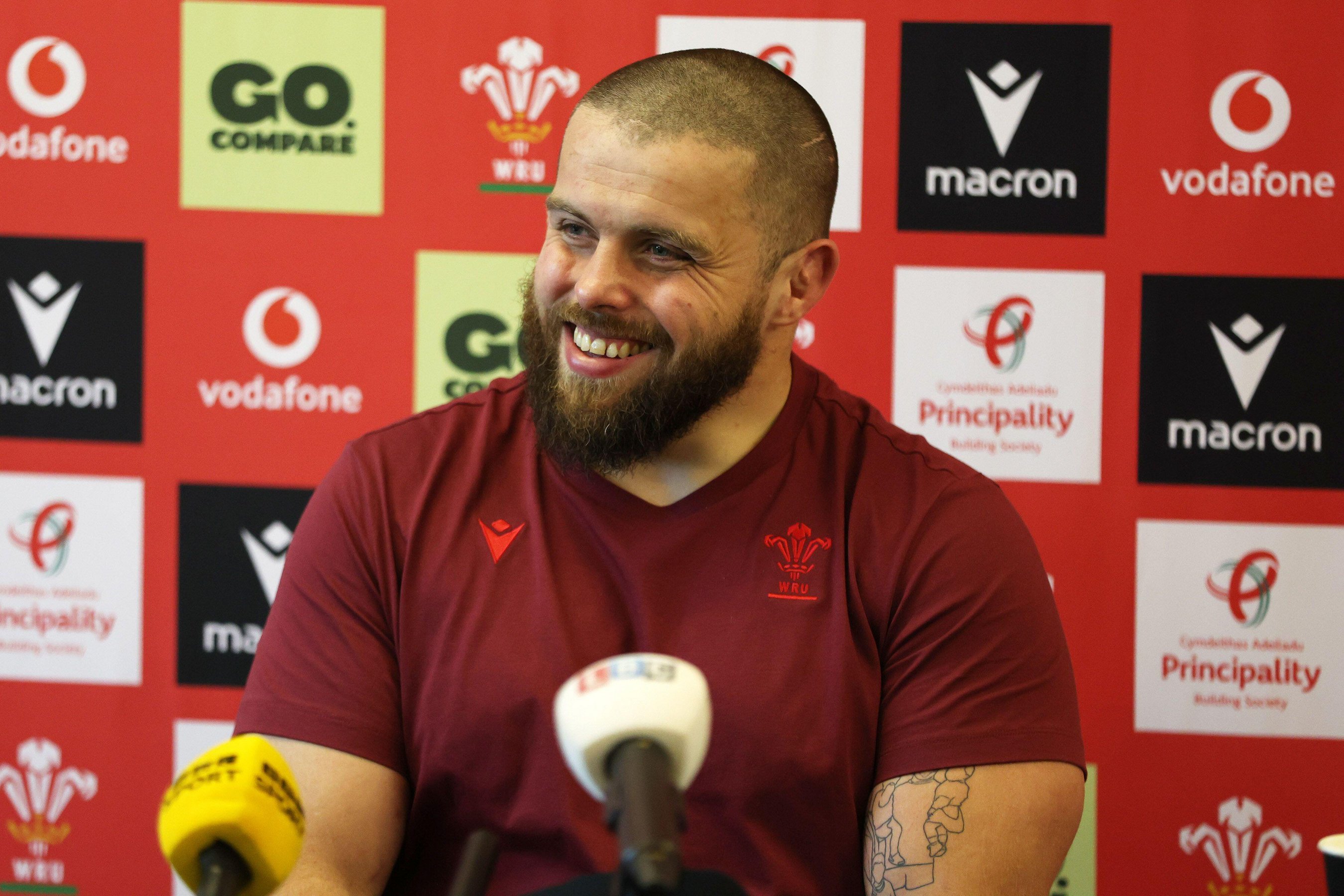 Cardiff, UK. 28th Jan, 2026. Nicky Smith, Wales mens rugby player during the Wales rugby player media interviews access at the Vale Resort in Hensol, Vale of Glamorgan on Wednesday 28th January 2026. pic by Andrew Orchard/Andrew Orchard sports photog