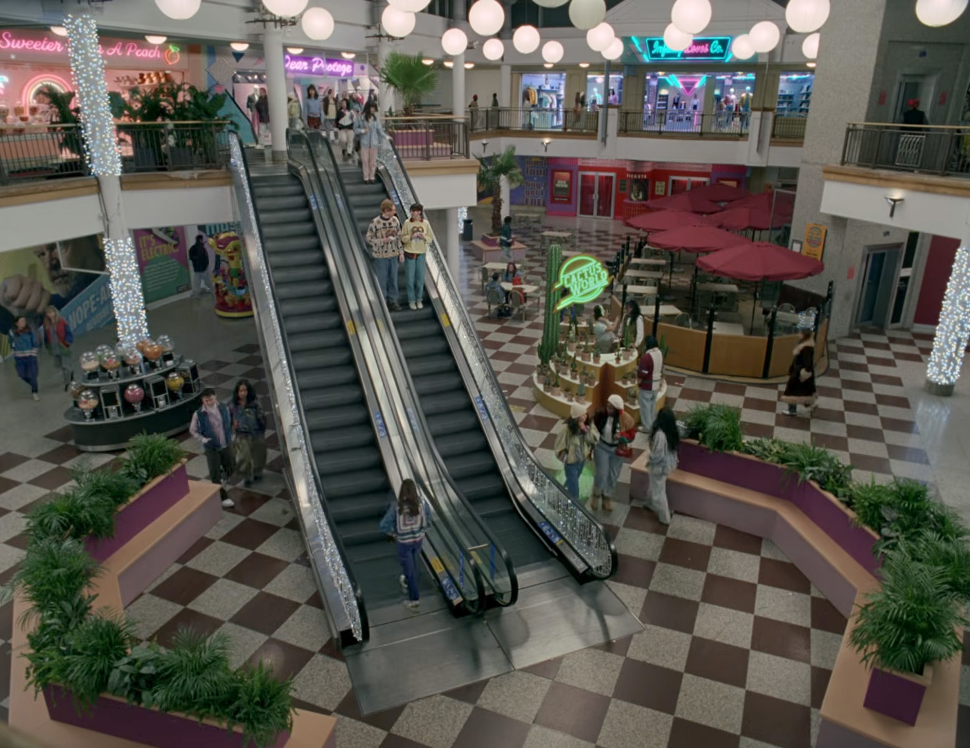 Taylor Swift "Opalite" music video screenshot of The Whitgift Centre.