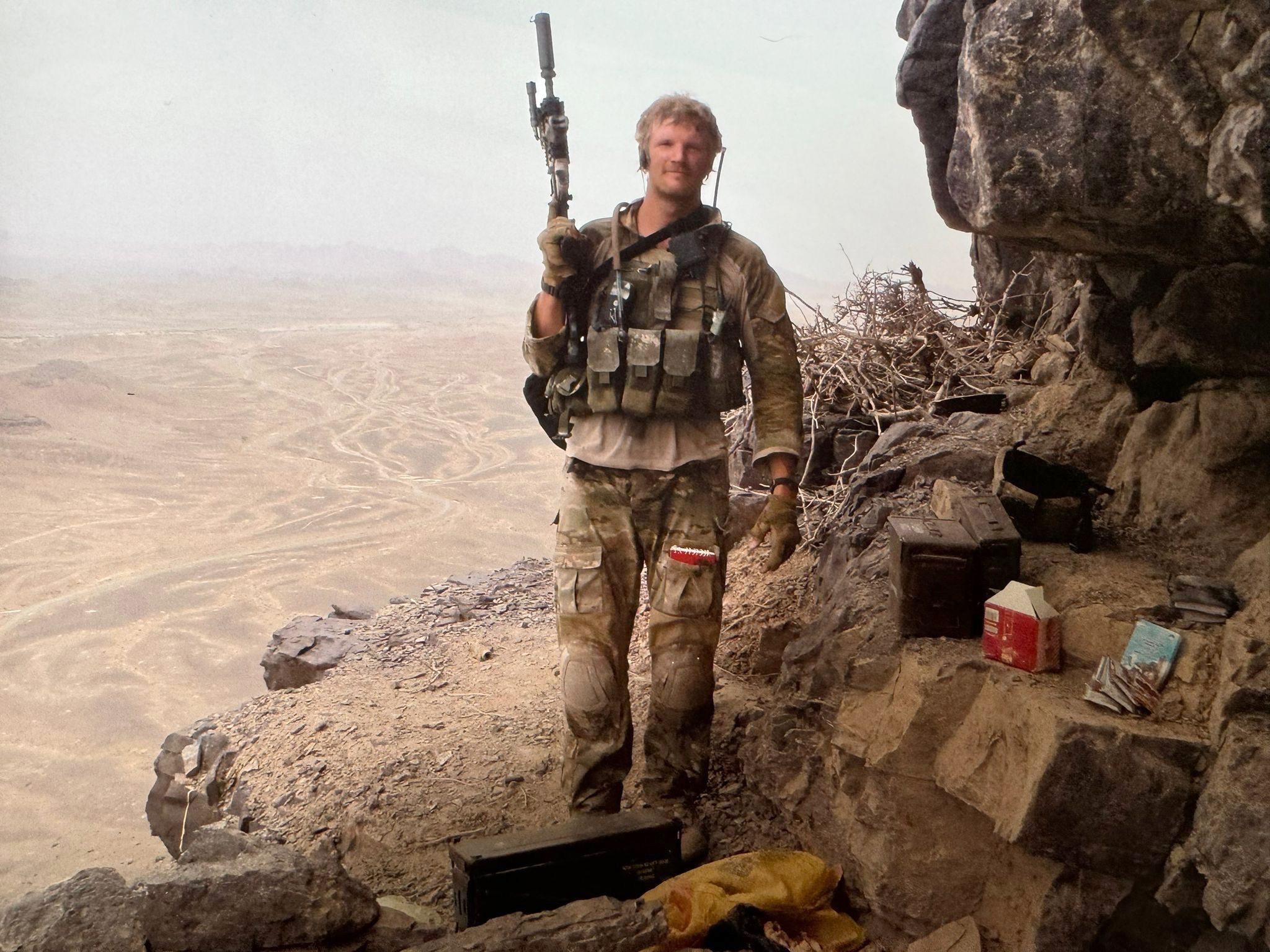 Al Carns, a soldier, in Afghanistan in 2010.