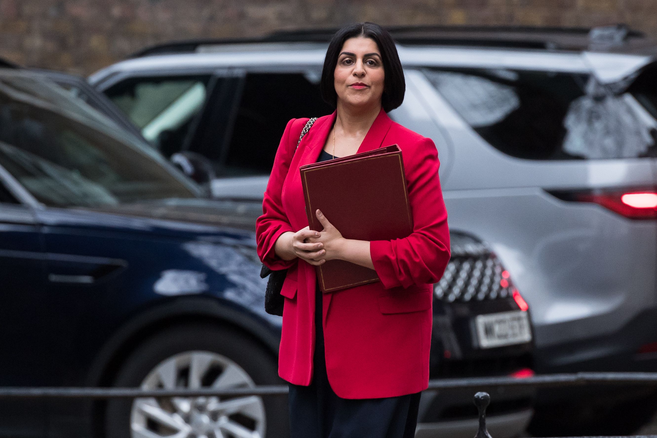 Secretary of State for the Home Department Shabana Mahmood arrives in Downing Street for a Cabinet meeting.