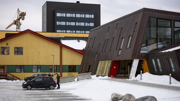 This image taken on January 24, 2026 shows the Nuuk Hospital in Greenland