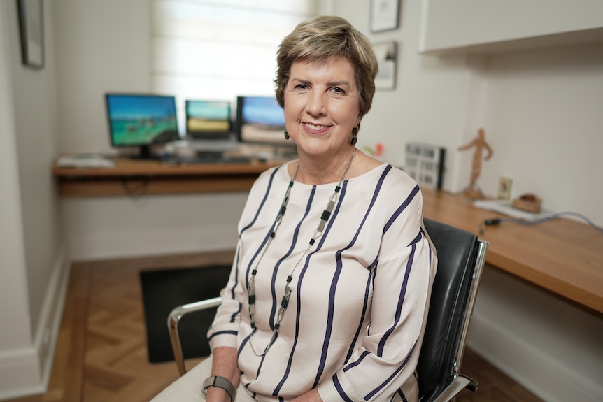 Community engagement consultant Margaret Harvie in her office