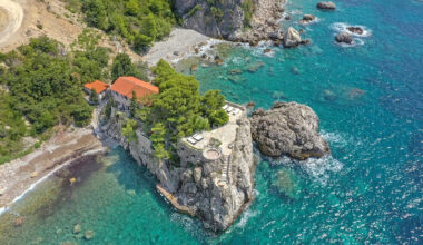 Isolated on a time-worn bluff, this Montenegrin villa is a rare find