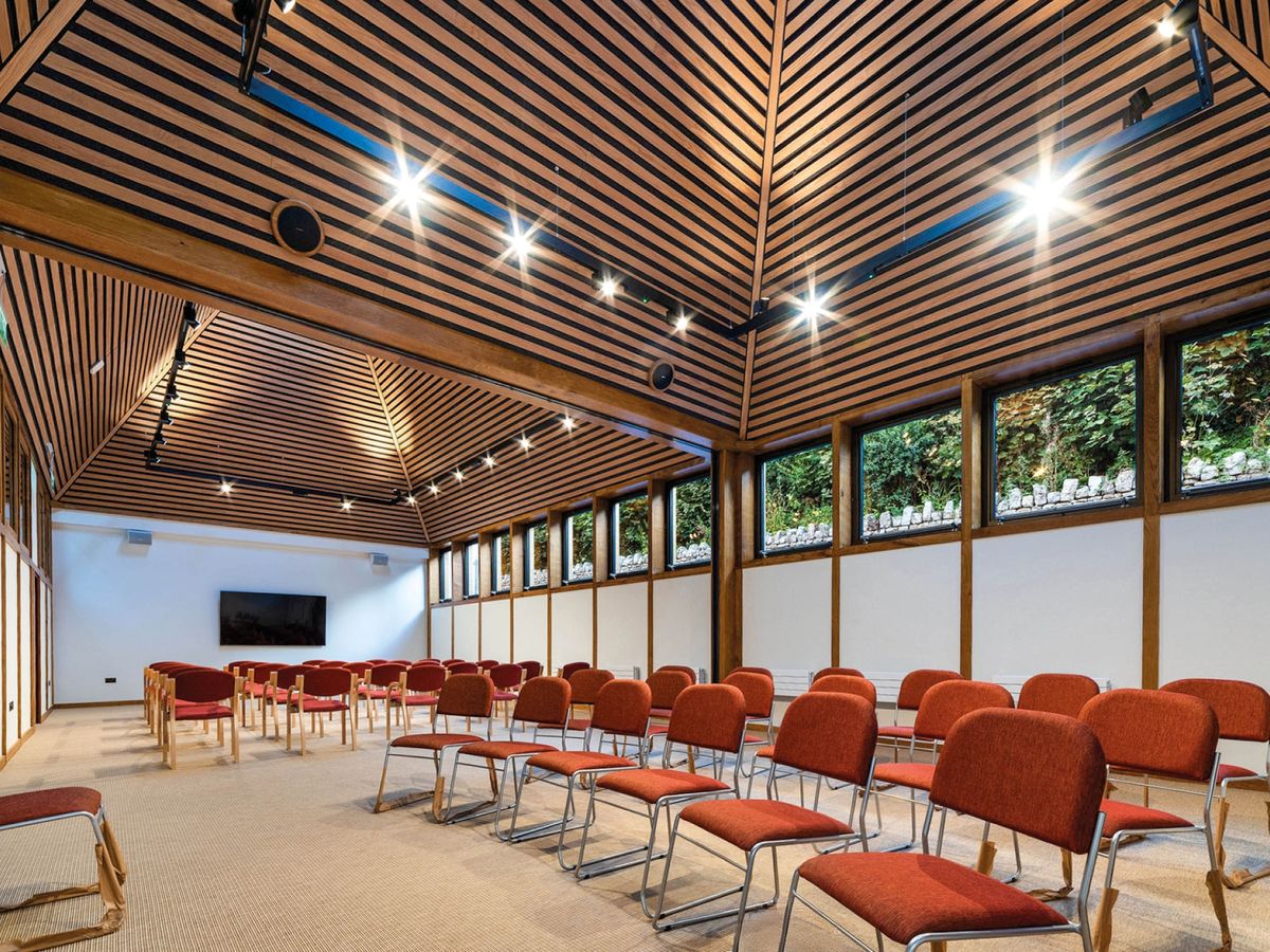 A spacious meeting room in the east wing