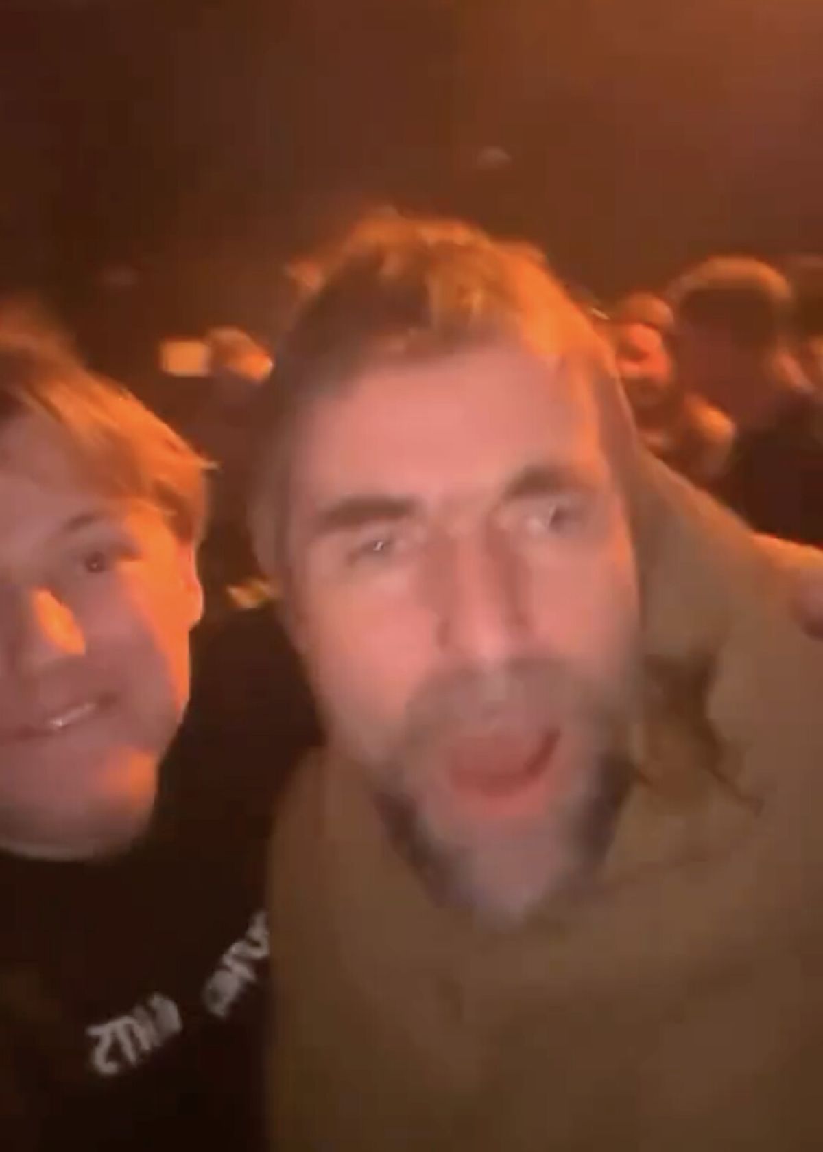 Fan Cameron said meeting Liam was a 'priority' for him and his mates after they spotted him in the crowd