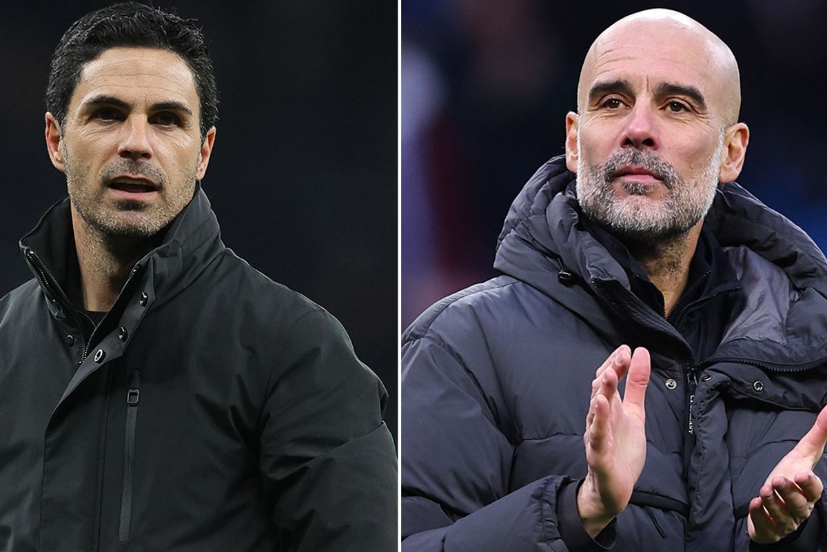 Mikel Arteta's Arsenal and Pep Guardiola's Manchester City are both gunning for the Premier League title
