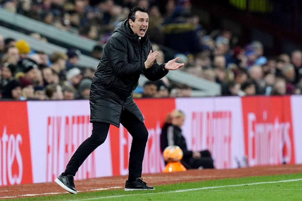Aston Villa manager Unai Emery