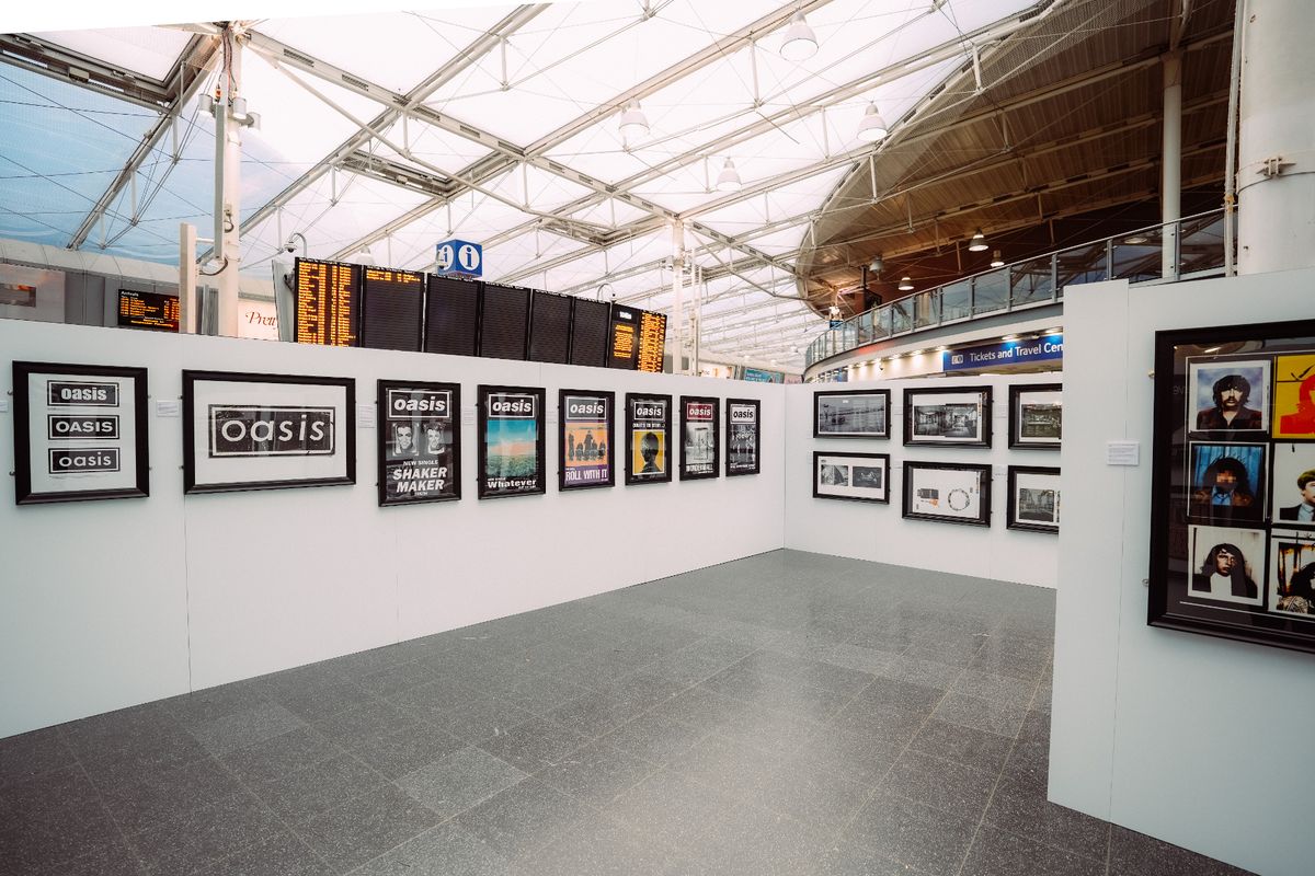 A Microdot Design by Brian Cannon, pop-up retrospective exhibition at Manchester Piccadilly Station