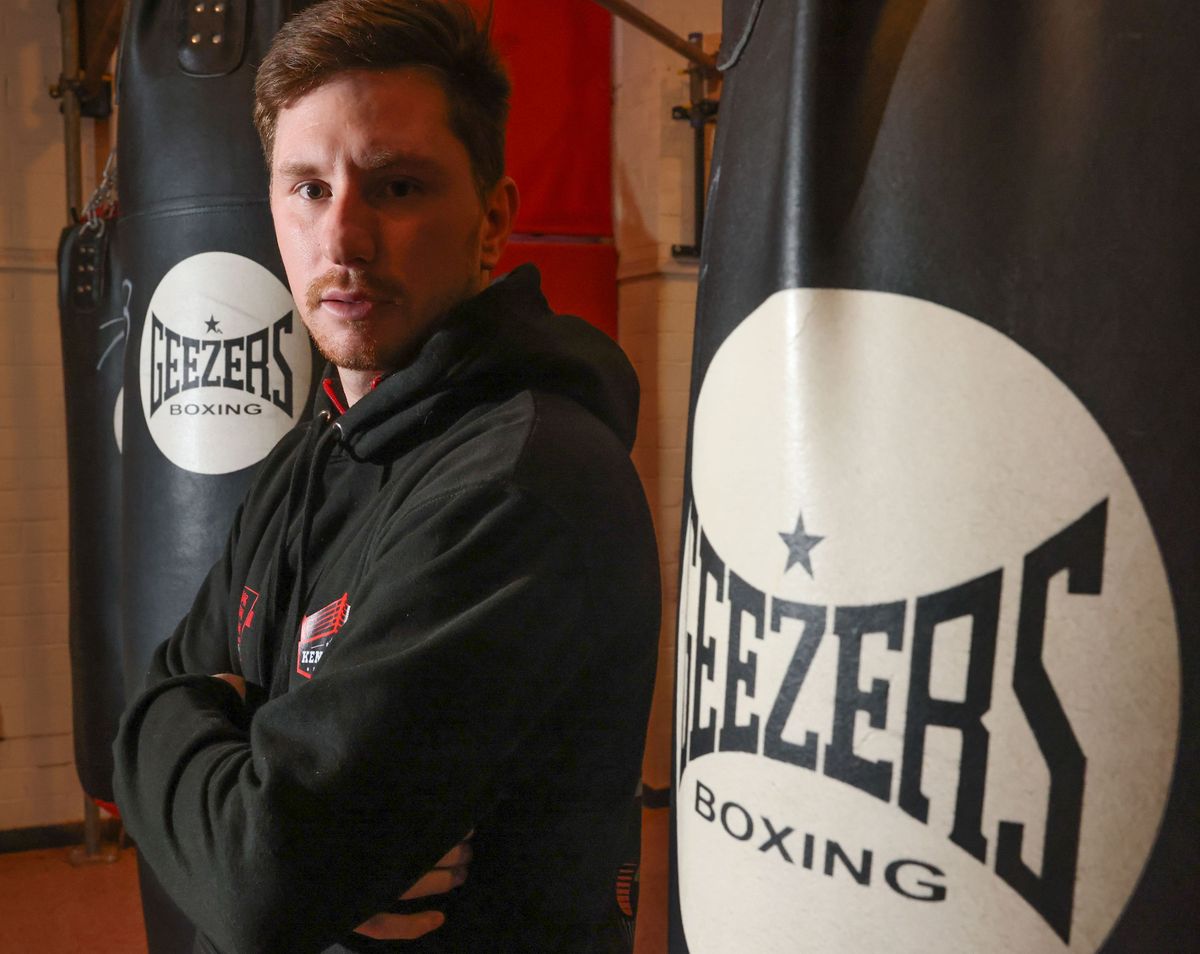 A community session at Kennedy's Boxing Club in Withywood, South Bristol - club manager Ricky Leach
