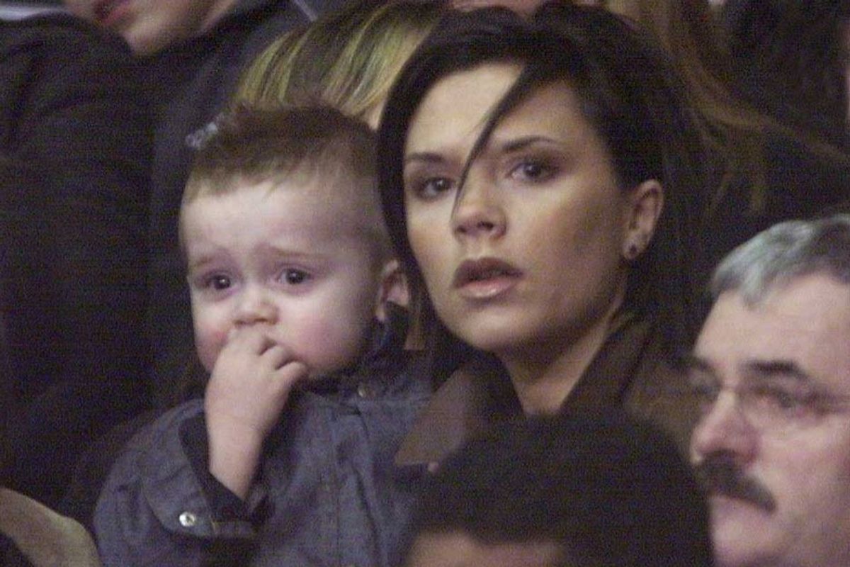 Victoria Beckham said she wanted her first-born to have a 'normal' life