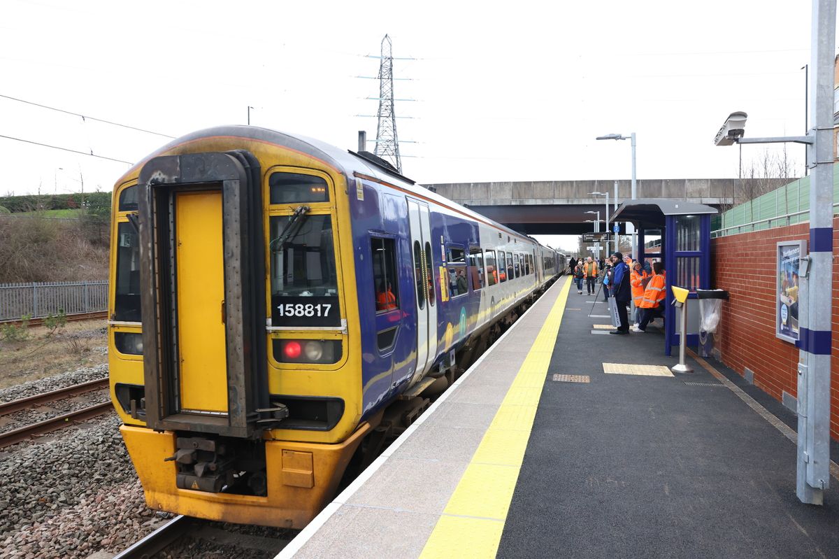 Northumberland Park Train station in North Tyneside.