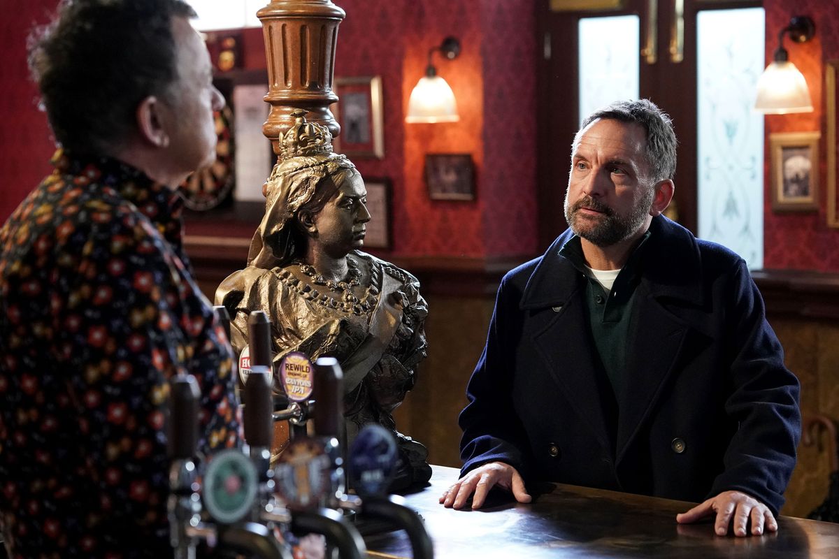 A familiar face returns home on EastEnders next week, as Jake Moon is reunited with his cousin Alfie Moon