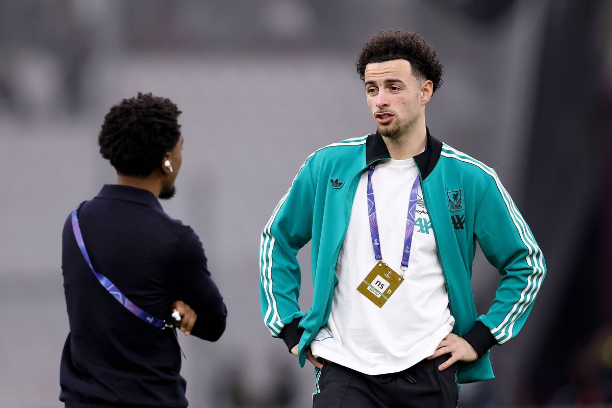 Liverpool midfielder Curtis Jones