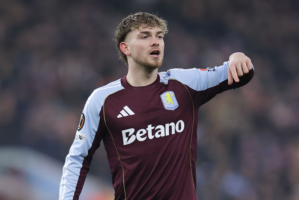 Harvey Elliott during Aston Villa's game with Red Bull Salzburg