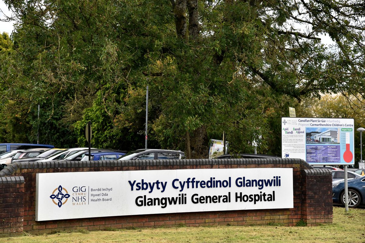 Glangwili Hospital in Carmarthen