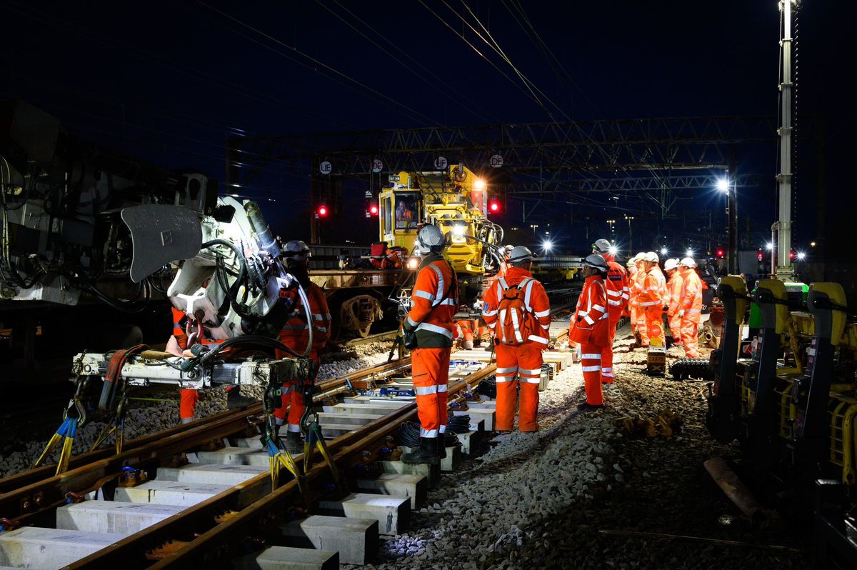 Work taking place last night