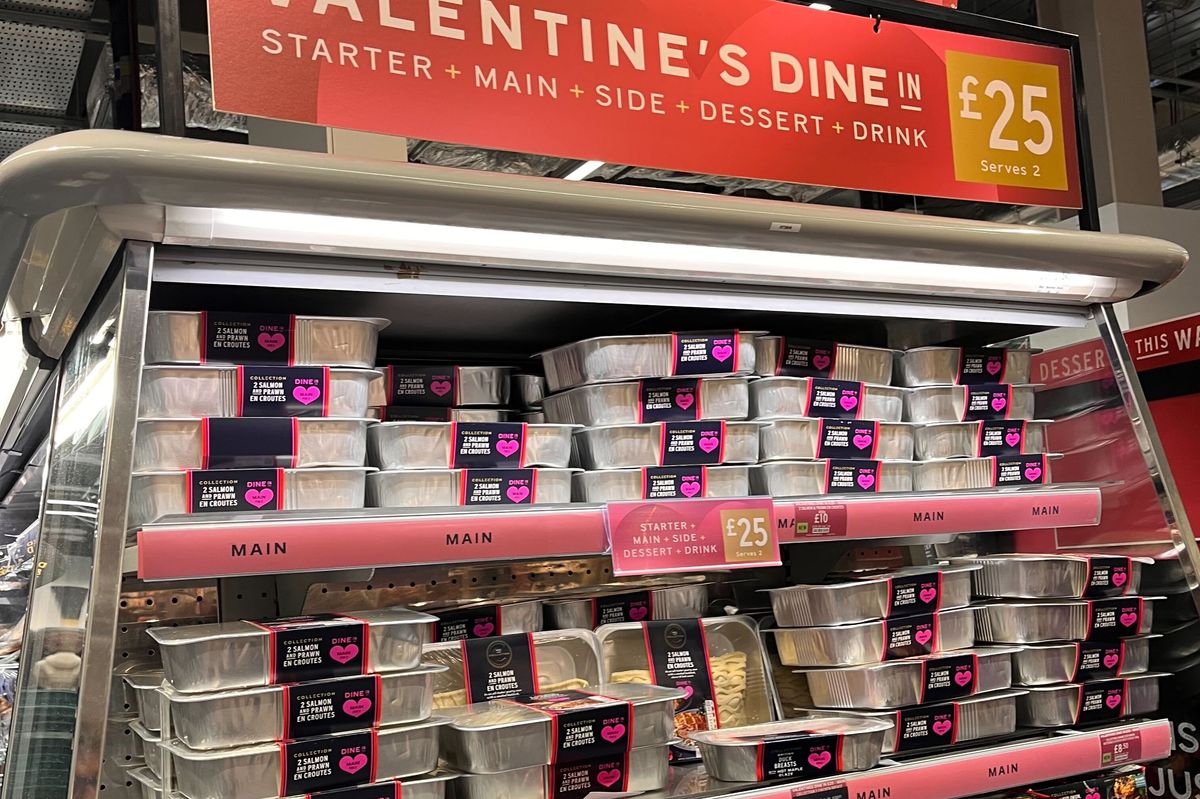Most UK supermarkets are offering meal deals this Valentine's Day
