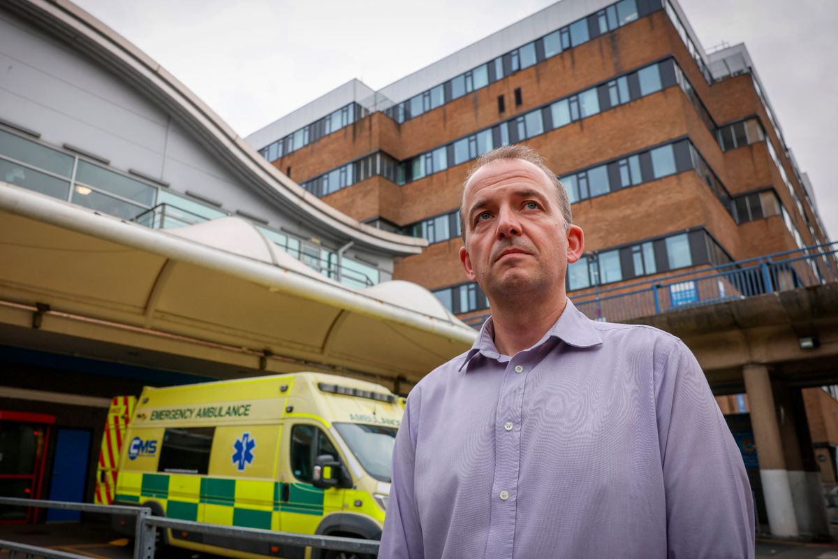 Deputy medical director Dr Mark Simmonds pictured at the Queen's Medical Centre in Nottingham