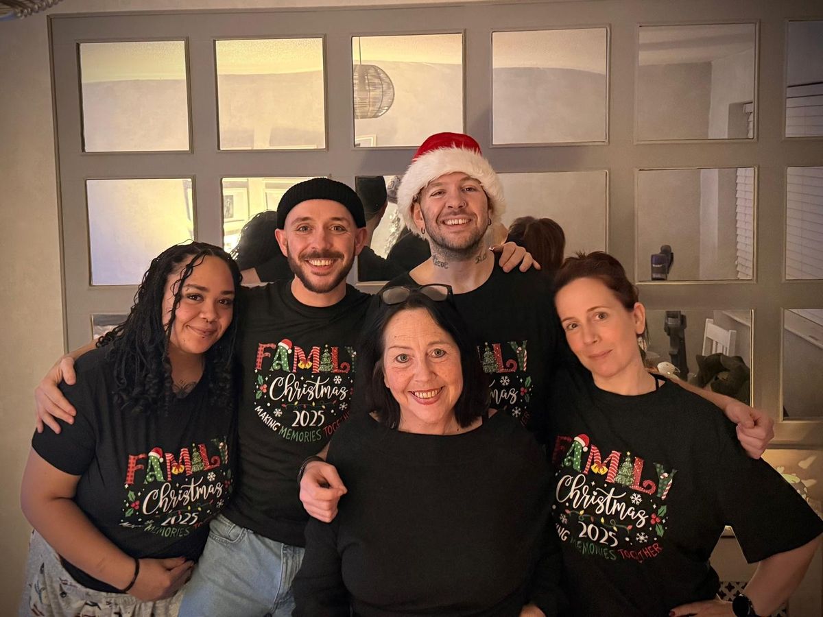 Dean with his sisters Miesha and Leanne, brother Jack, and mum Marie 