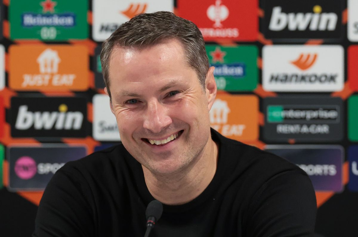 August Priske's dad, Brian Priske (pictured), played for Denmark and is now the manager of Sparta Prague