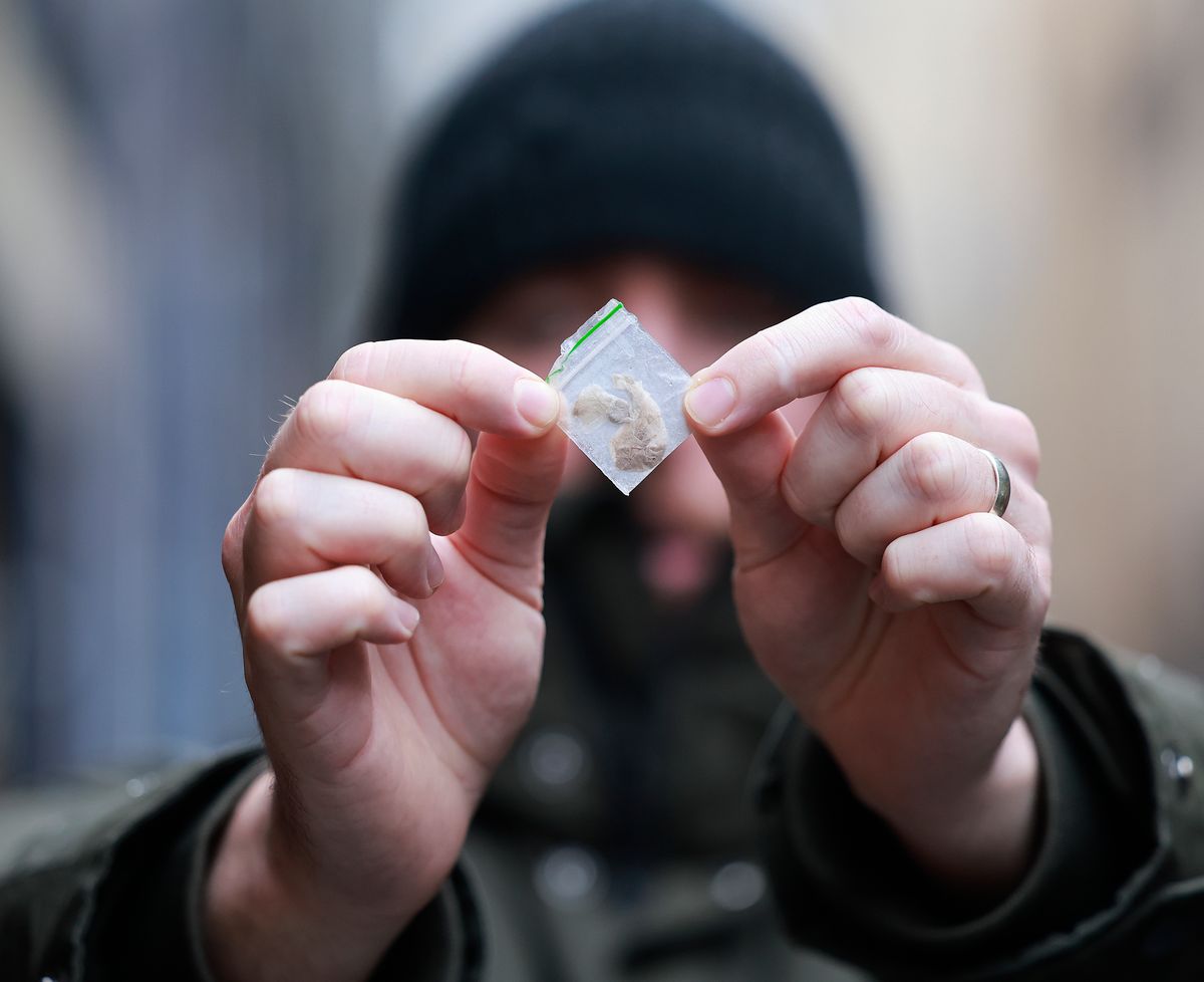 We sent a sample of heroin we purchased in Edinburgh off to be tested. 