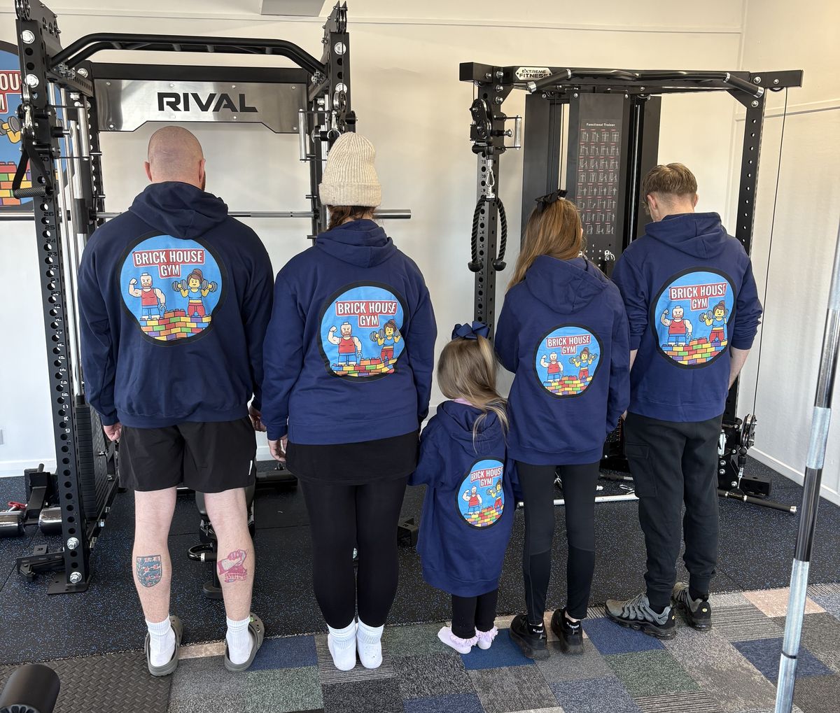 The gym was named as a nod to the family's love of Lego