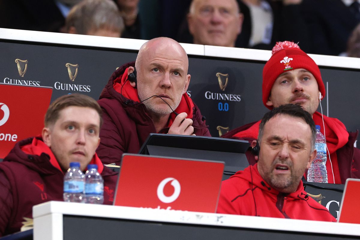 Steve Tandy, the Wales head coach looks on during the debacle against England
