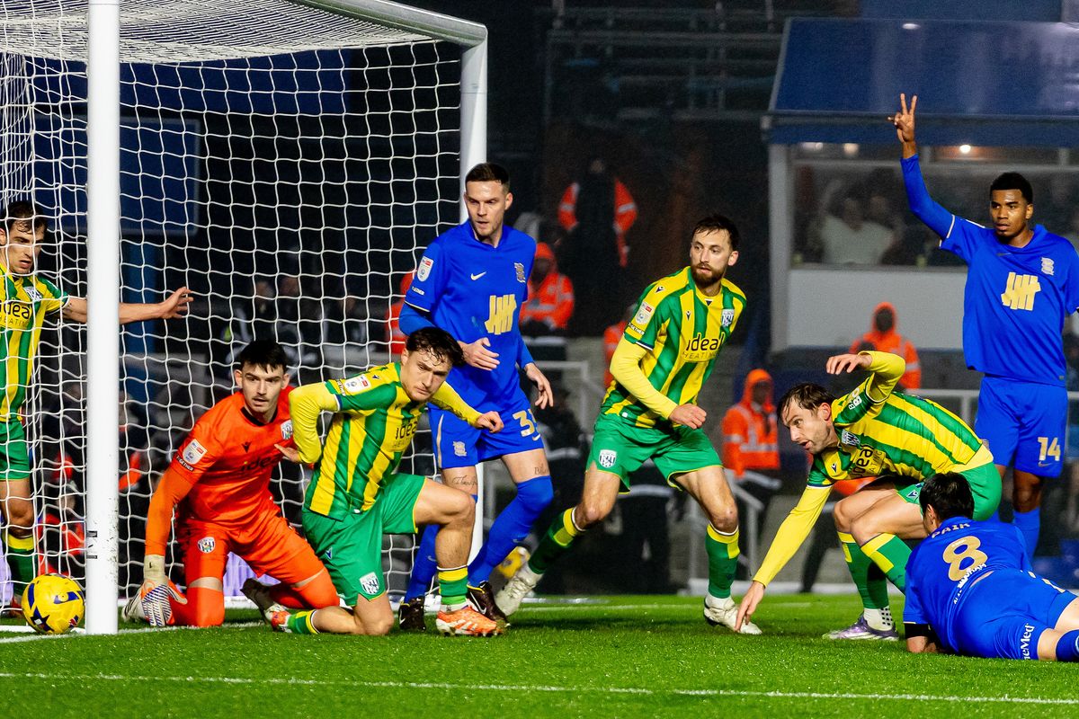 Birmingham City midfielder Paik Seung-ho is denied a goal by Callum Styles on the goal-line