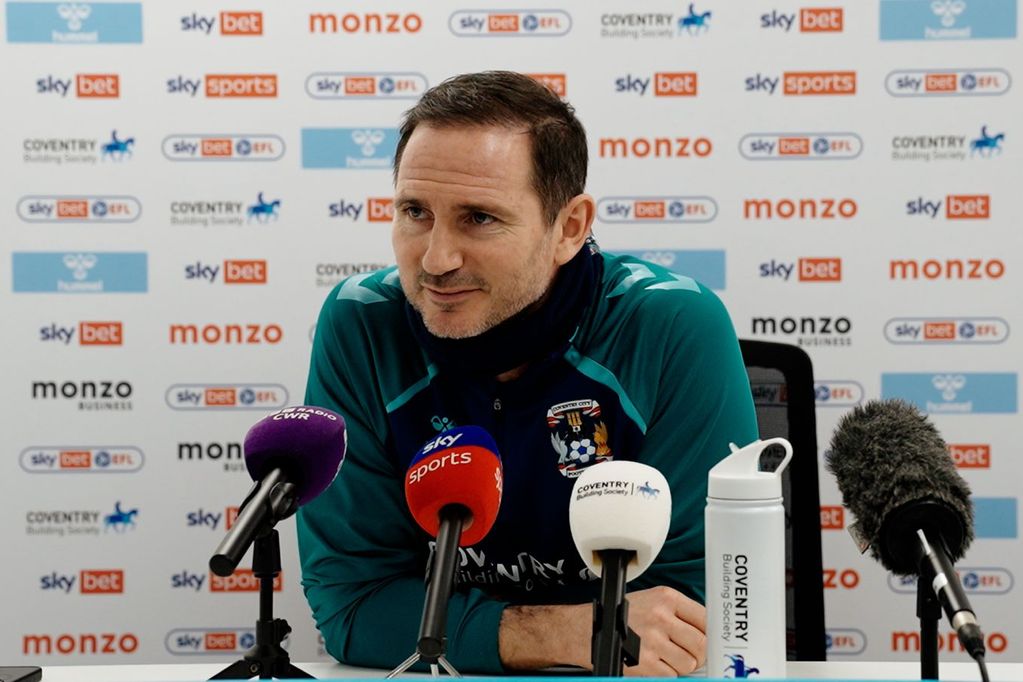 Frank Lampard has been speaking about Coventry City's top-of-the-table clash with Middlesbrough
