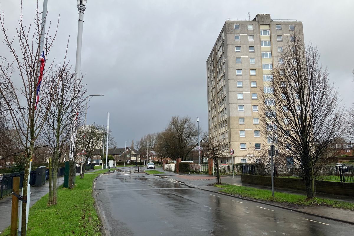 Northumberland Road in Brinnington, Stockport