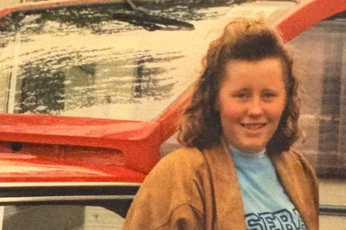 Jemma Williamson in the 1990s at the height of her Take That fandom