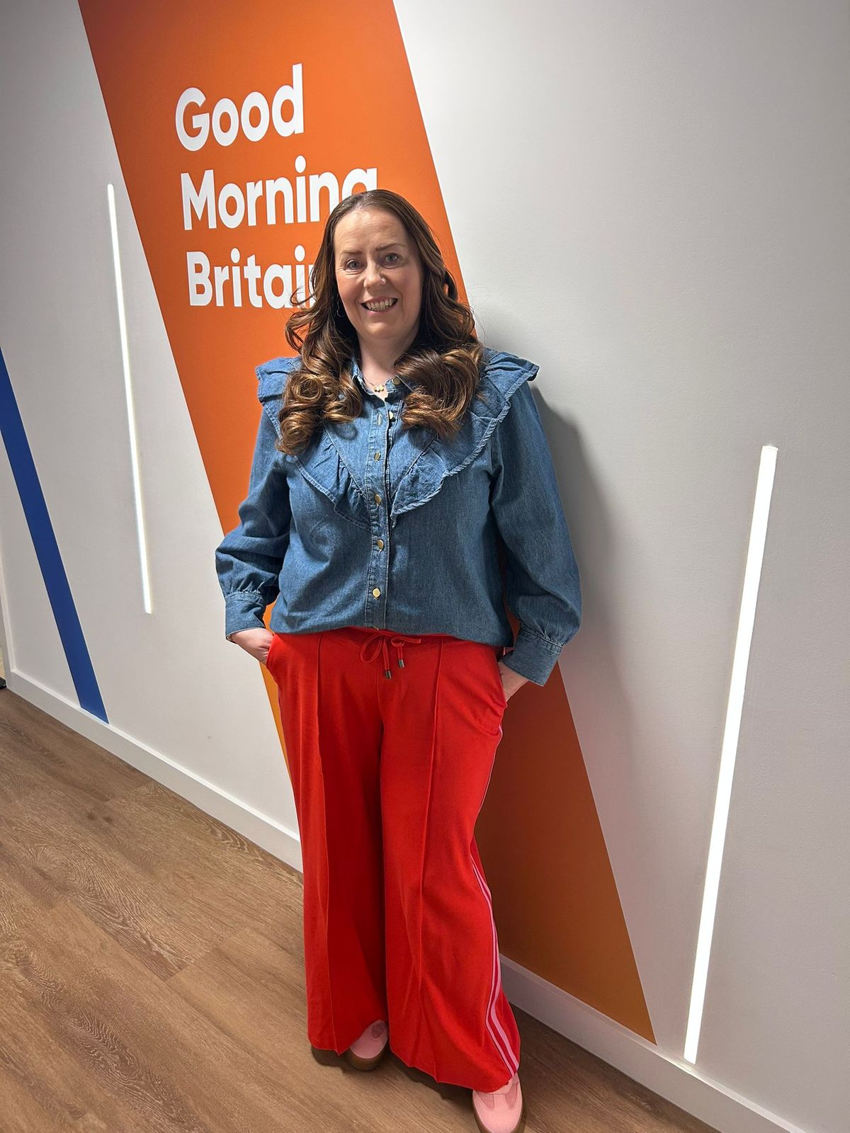 Jemma Williamson at ITV studios for Good Morning Britain today