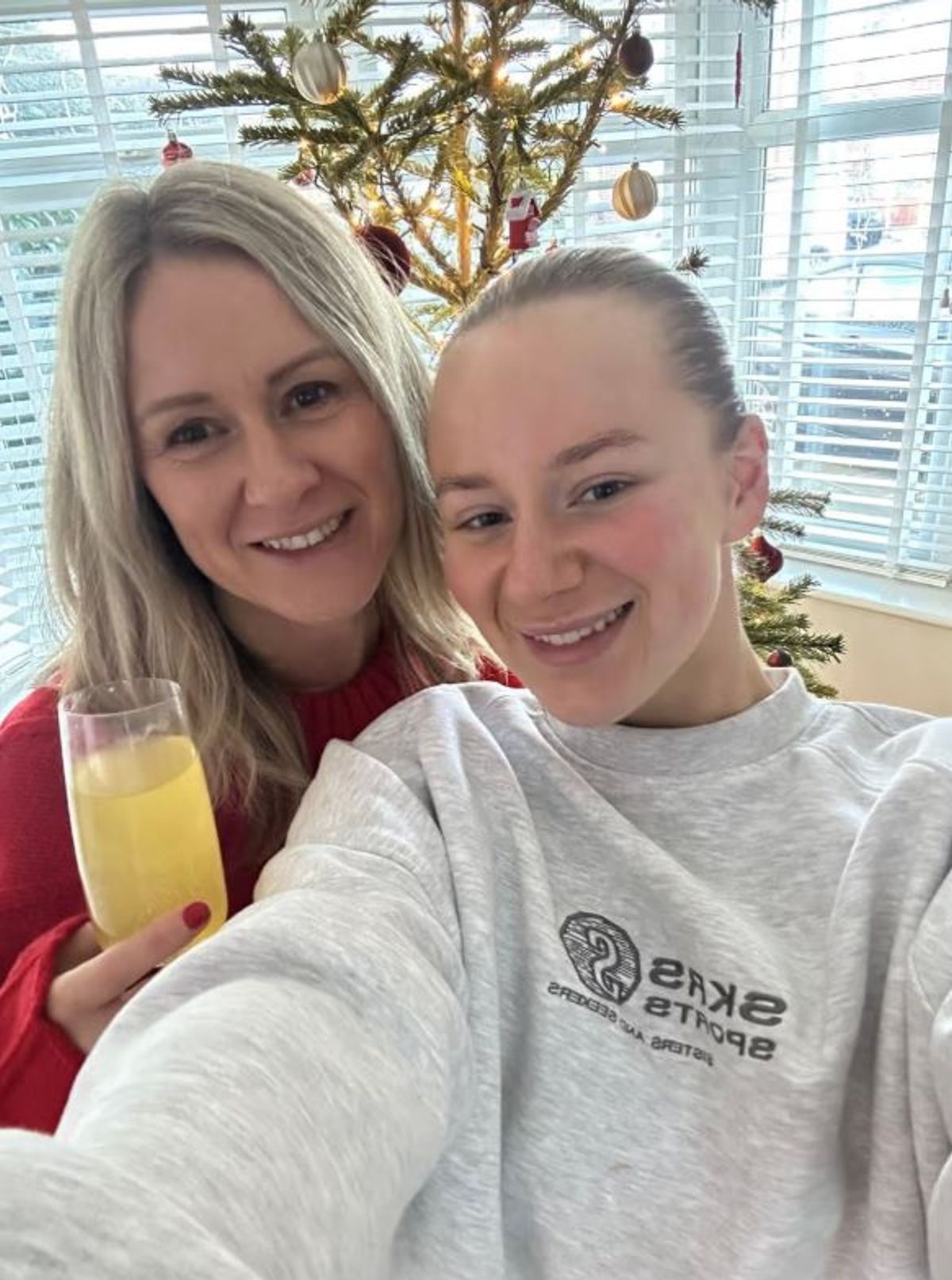 Lucy pictured with her mum Jane