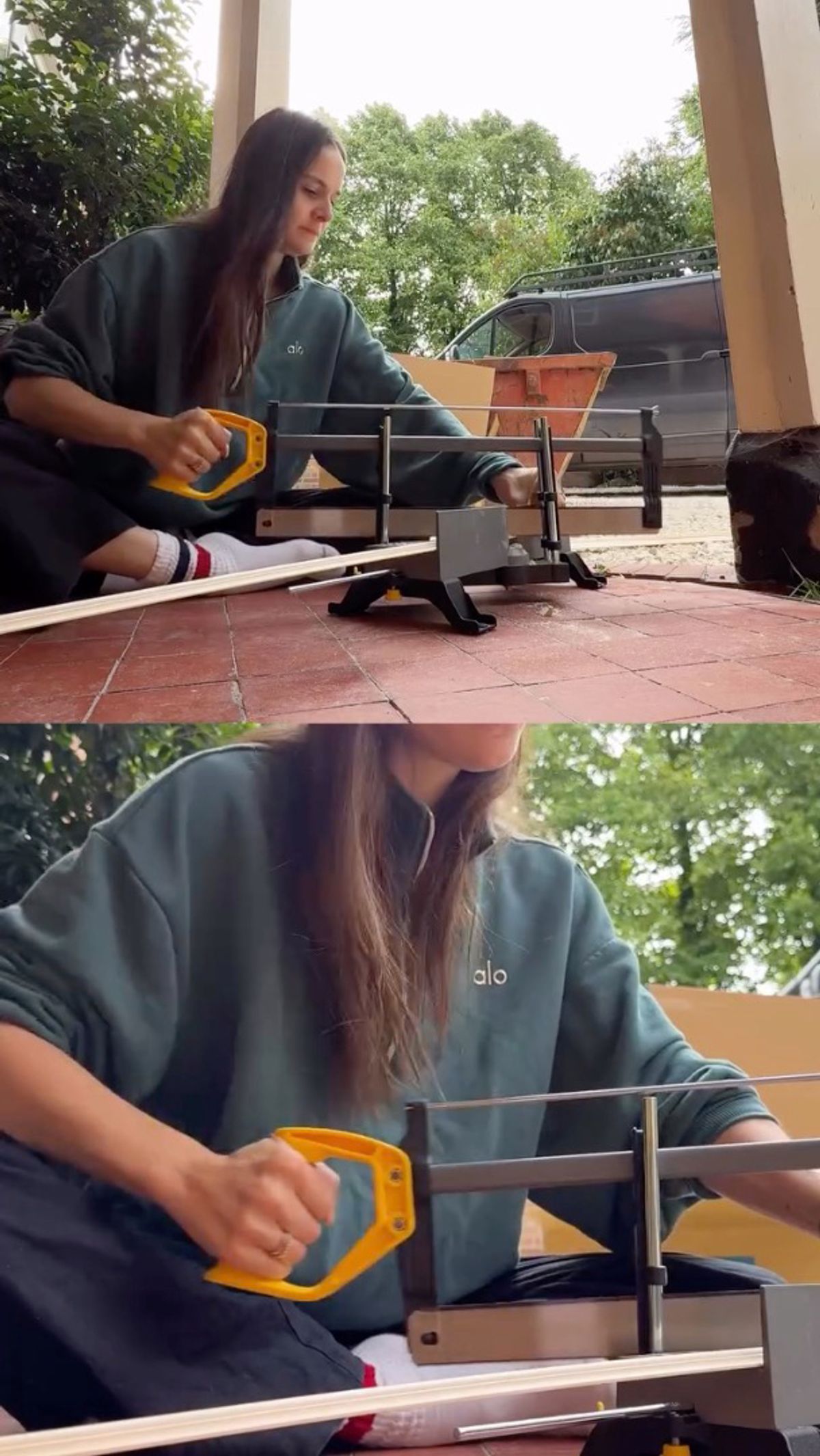 he influencer shared a glimpse at their pad in a new DIY video posted on her Instagram