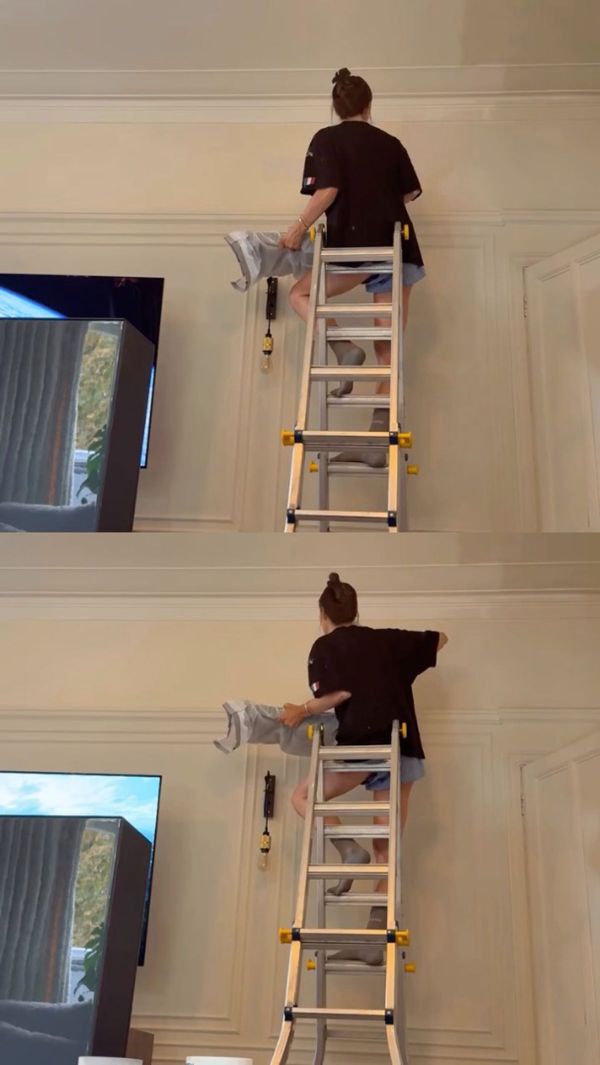 Holly said she loves doing DIY