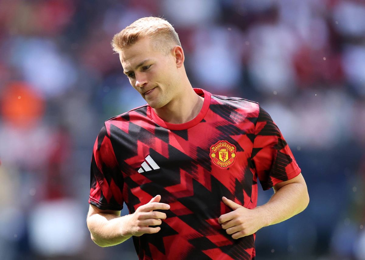 Matthijs de Ligt prior to the pre-season friendly match between Manchester United and Leeds United at Strawberry Arena.