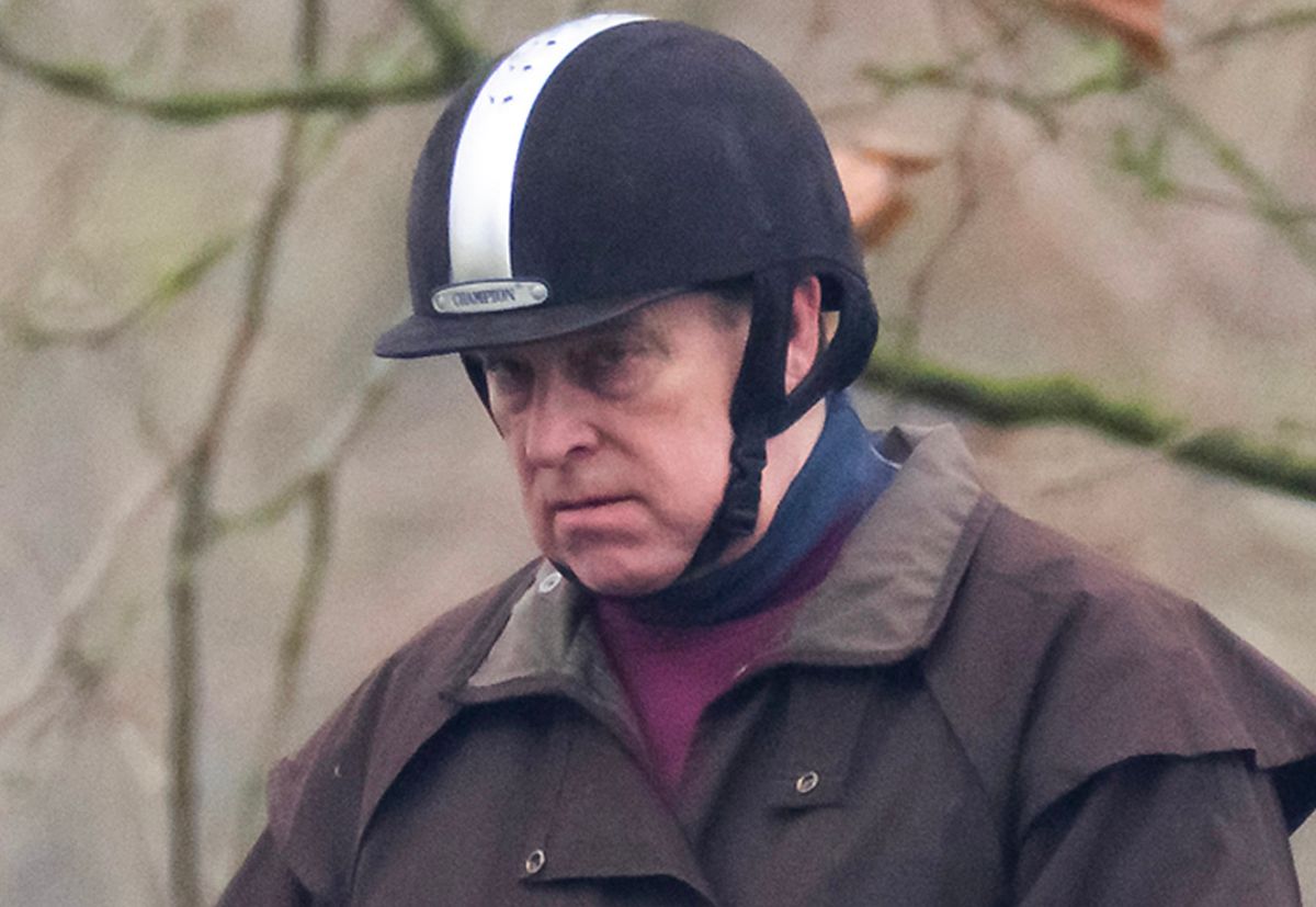 © Peter Macdiarmid. 02/02/2026. Andrew Mountbatten-Windsor rides his horse near Windsor Castle in Berkshire. The US justice department has released three million pages relating to Jeffrey Epstein. Photo credit: Peter Macdiarmid.