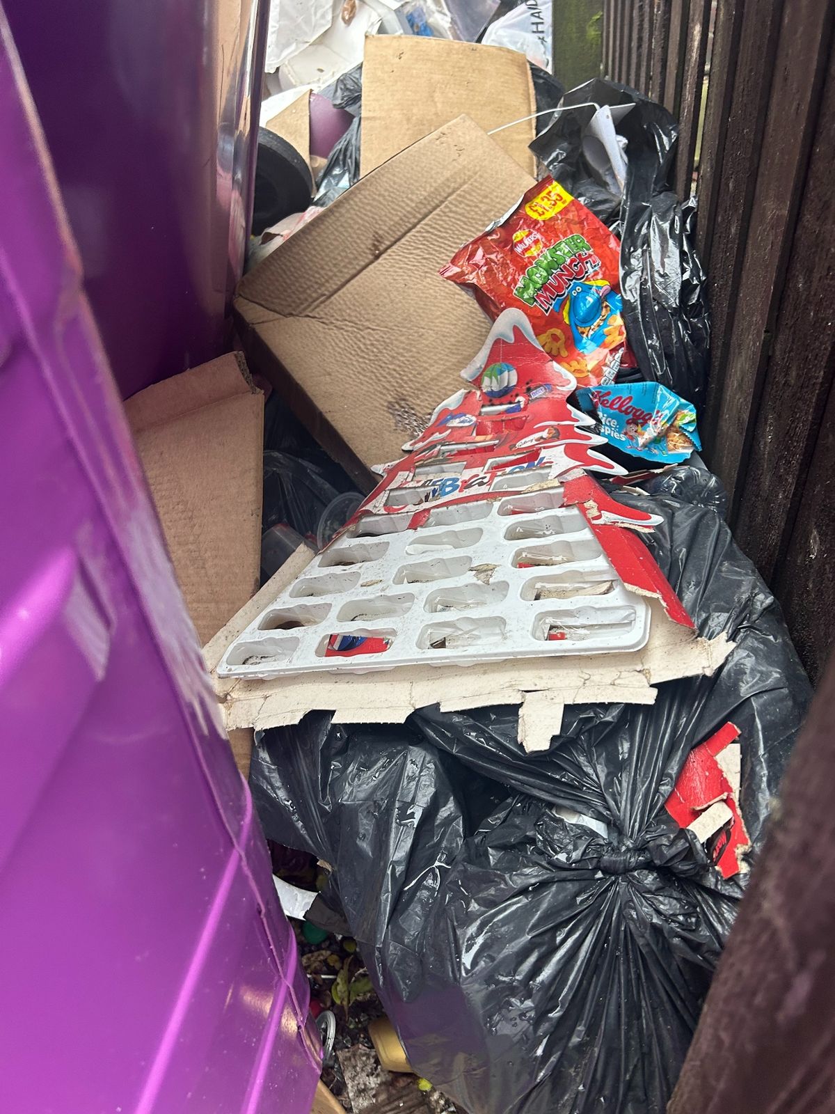 Robbie said he is at his "wits-end" over the "constant battle" with fly-tipping