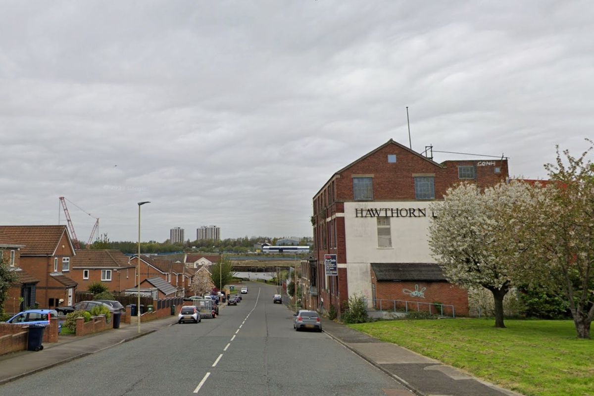Ellison Street in Hebburn, where maths teacher Andrew Peacock went for a late night naked walk