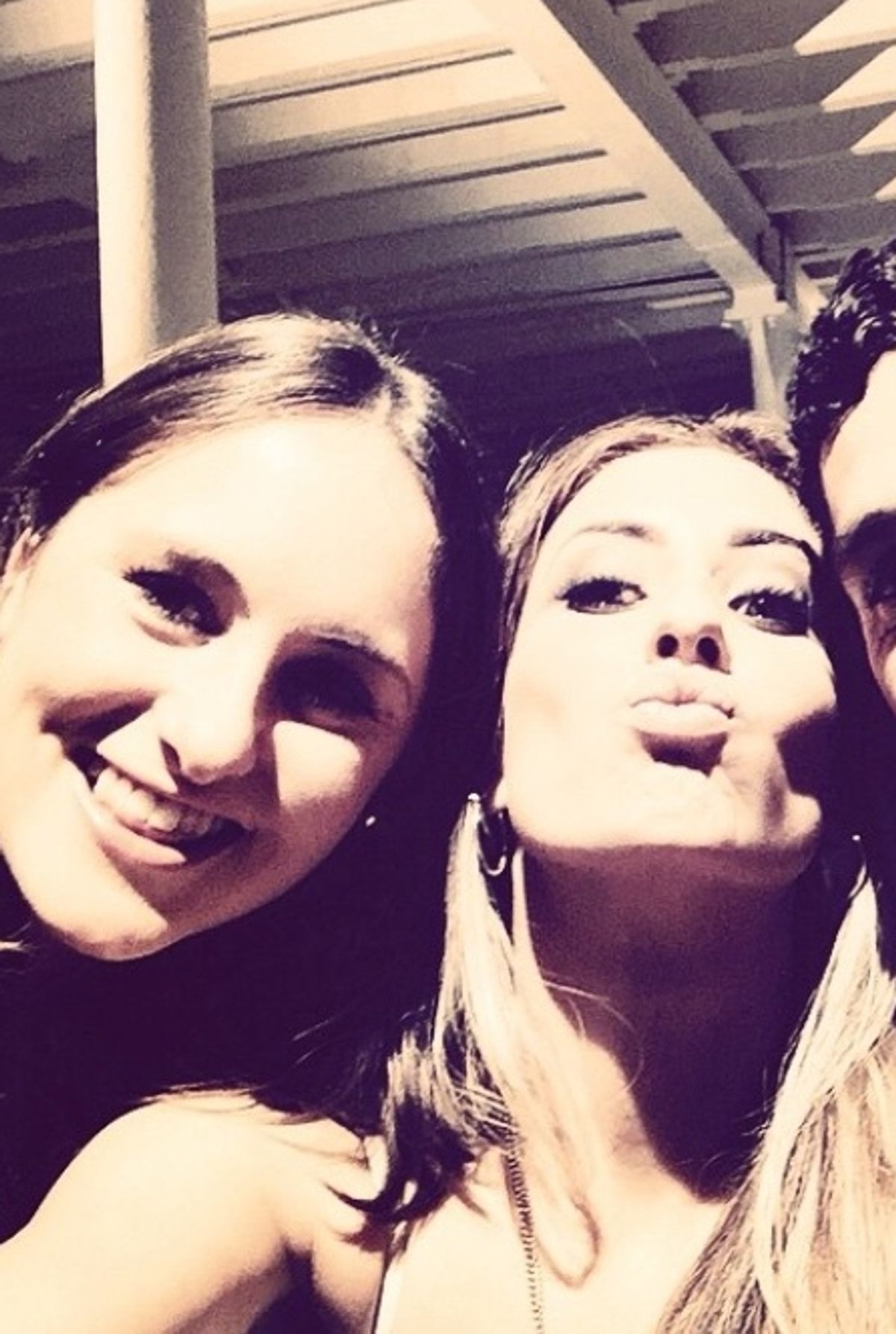 On set of Stacey's music video