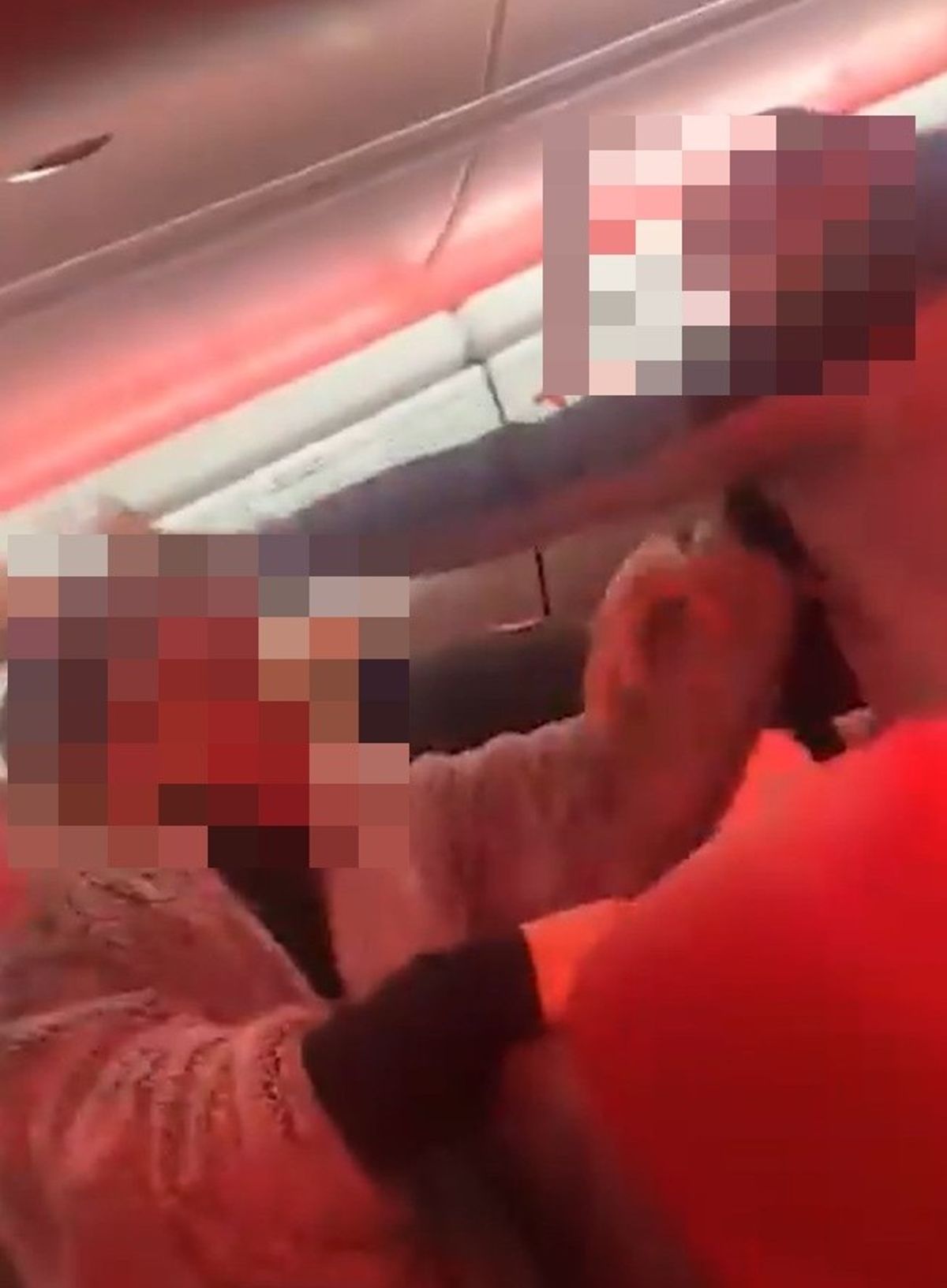 Other passengers appeared to get caught up