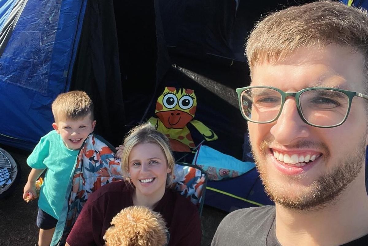 Tom Hayman, his fiancee Mary Cooper and their son Ronnie Hayman