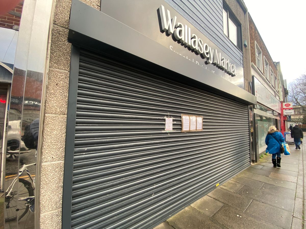 Wallasey Market was closed in December