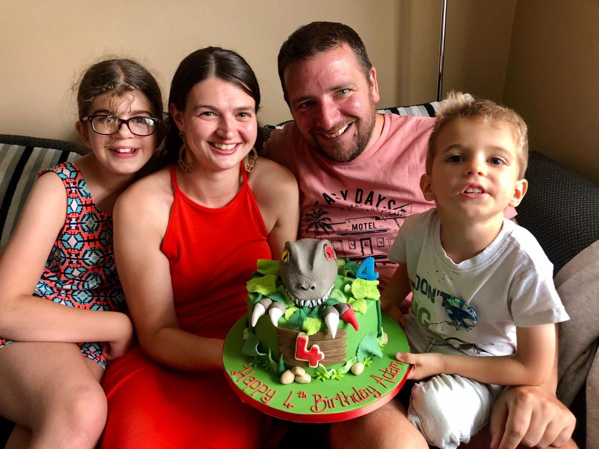 Craig with his family