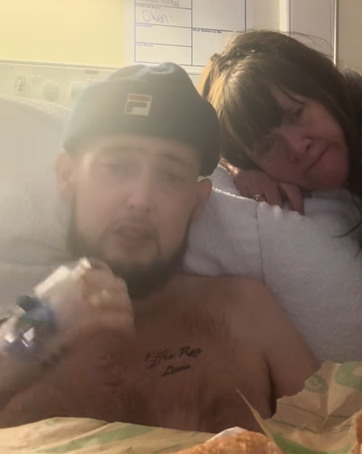 Owen and Mandy during his final video on TikTok