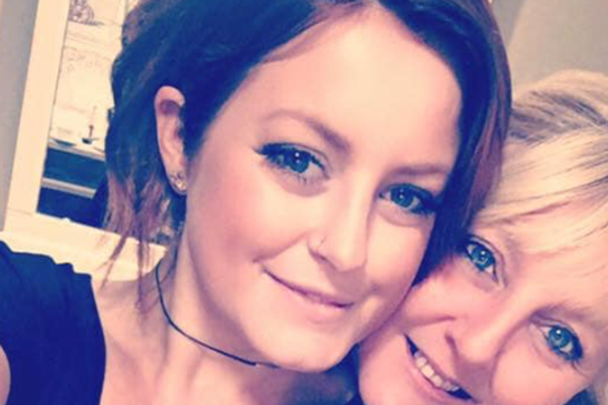 Sarah with her mum Jillian