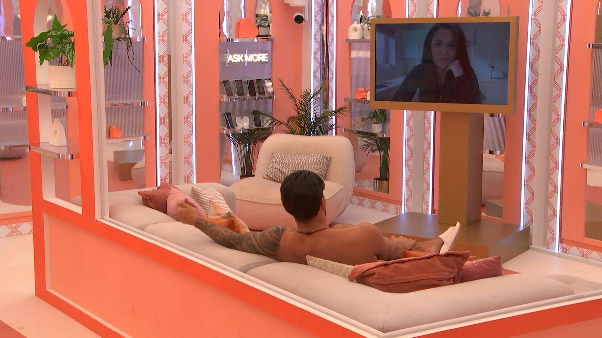 The boys received their video calls home on Love Island tonight